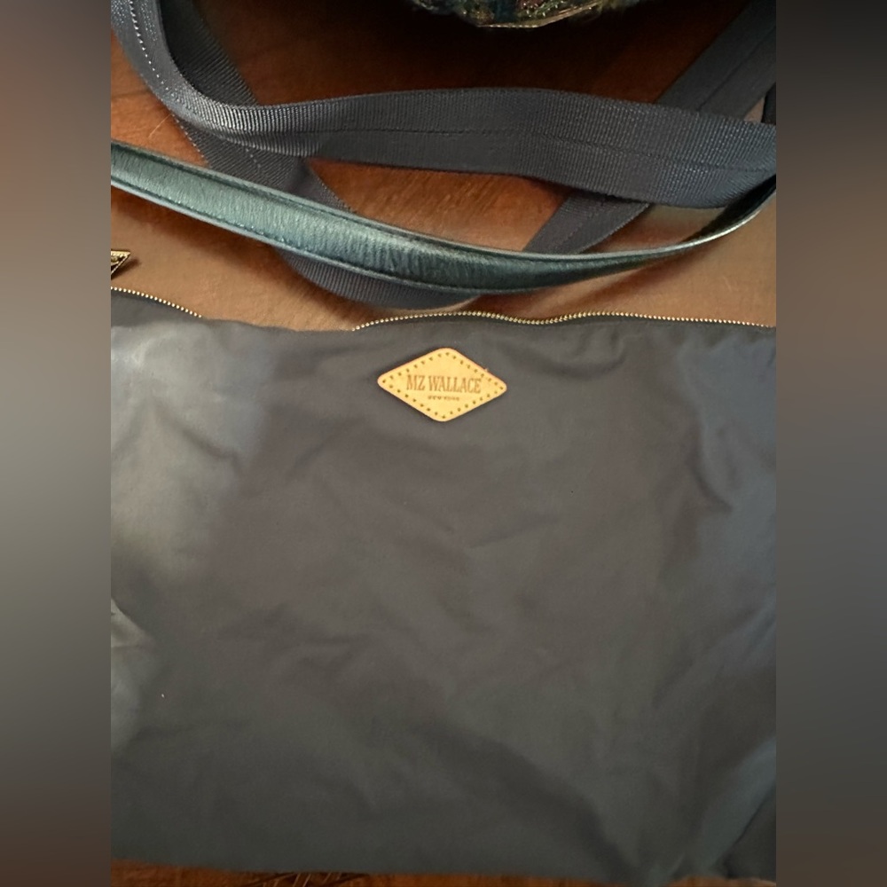 MZ Wallace The Metro Tote® Deluxe - Mini - Gold Multi Tweed Crossbody NWOT $258 - Picture 11 of 15